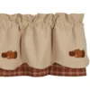 3 Fall Pumpkins Valance - 72x15.5