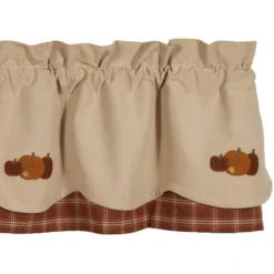 3 Fall Pumpkins Valance - 72x15.5