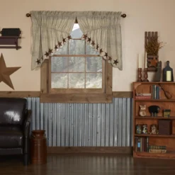 Abilene Star Prairie Gathered Curtains - 72x36 6 Abilene Star Prairie Gathered Curtains - 72x36 -Beautiful Decoration Abilene Star Prairie Gathered Curtains 72x36 840528110542 image3 64341.1689044902