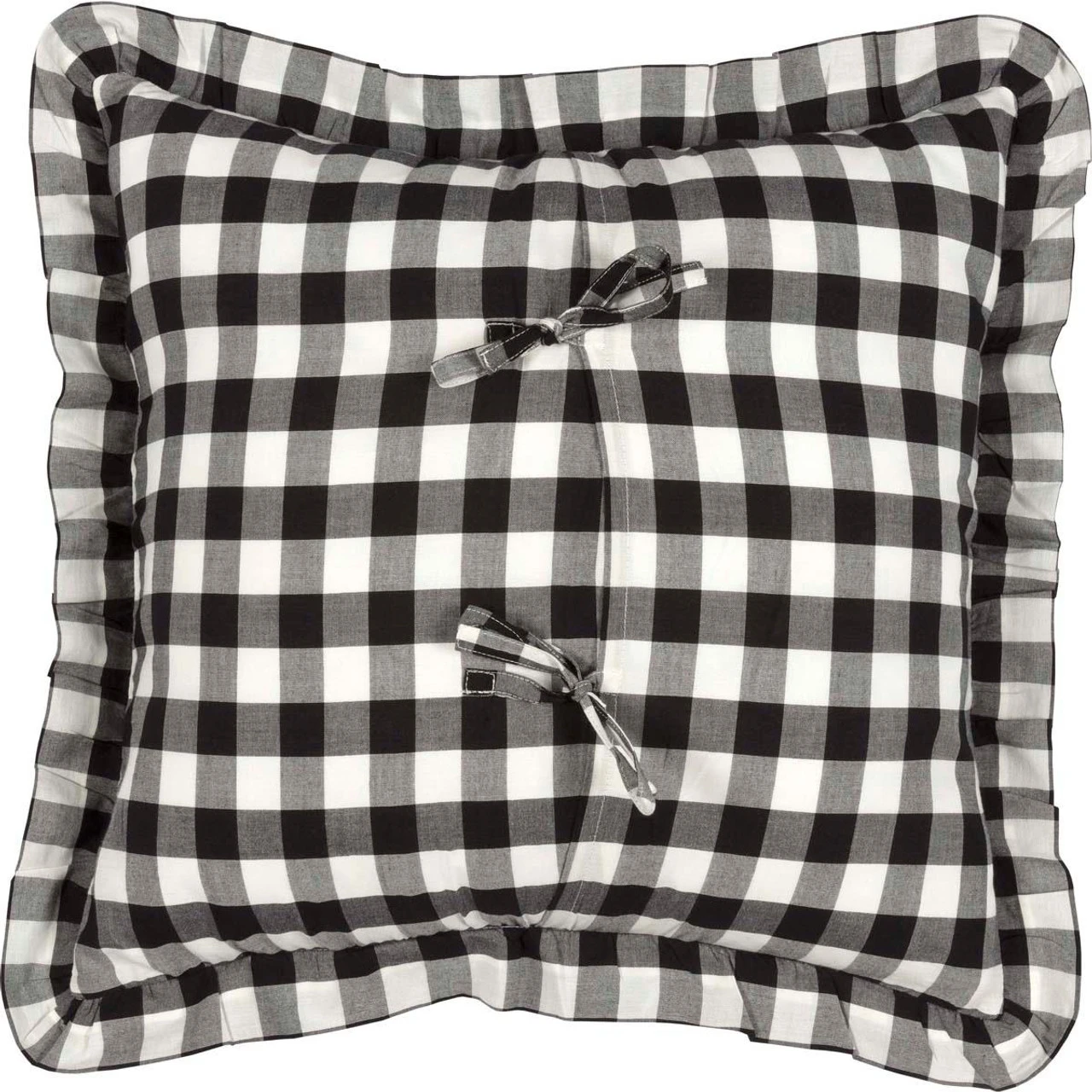 Annie Buffalo Check Black Pillow - 18x18 3 Annie Buffalo Check Black Pillow - 18x18 - Image 3