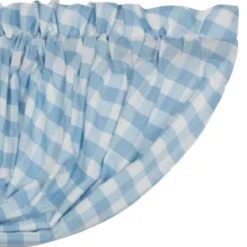 Annie Buffalo Check Blue Valance - Balloon 60x15