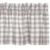 Annie Buffalo Check Grey Valance - 60x16