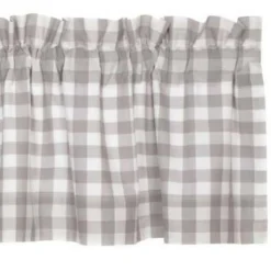 Annie Buffalo Check Grey Valance - 60x16