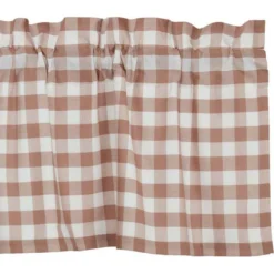 Annie Buffalo Check Portabella Valance - 72x16