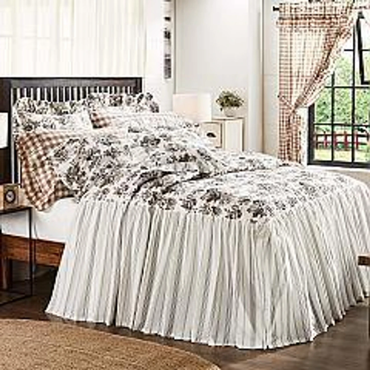 Annie Portabella Floral Ruffled Coverlets 1 Annie Portabella Floral Ruffled Coverlets
