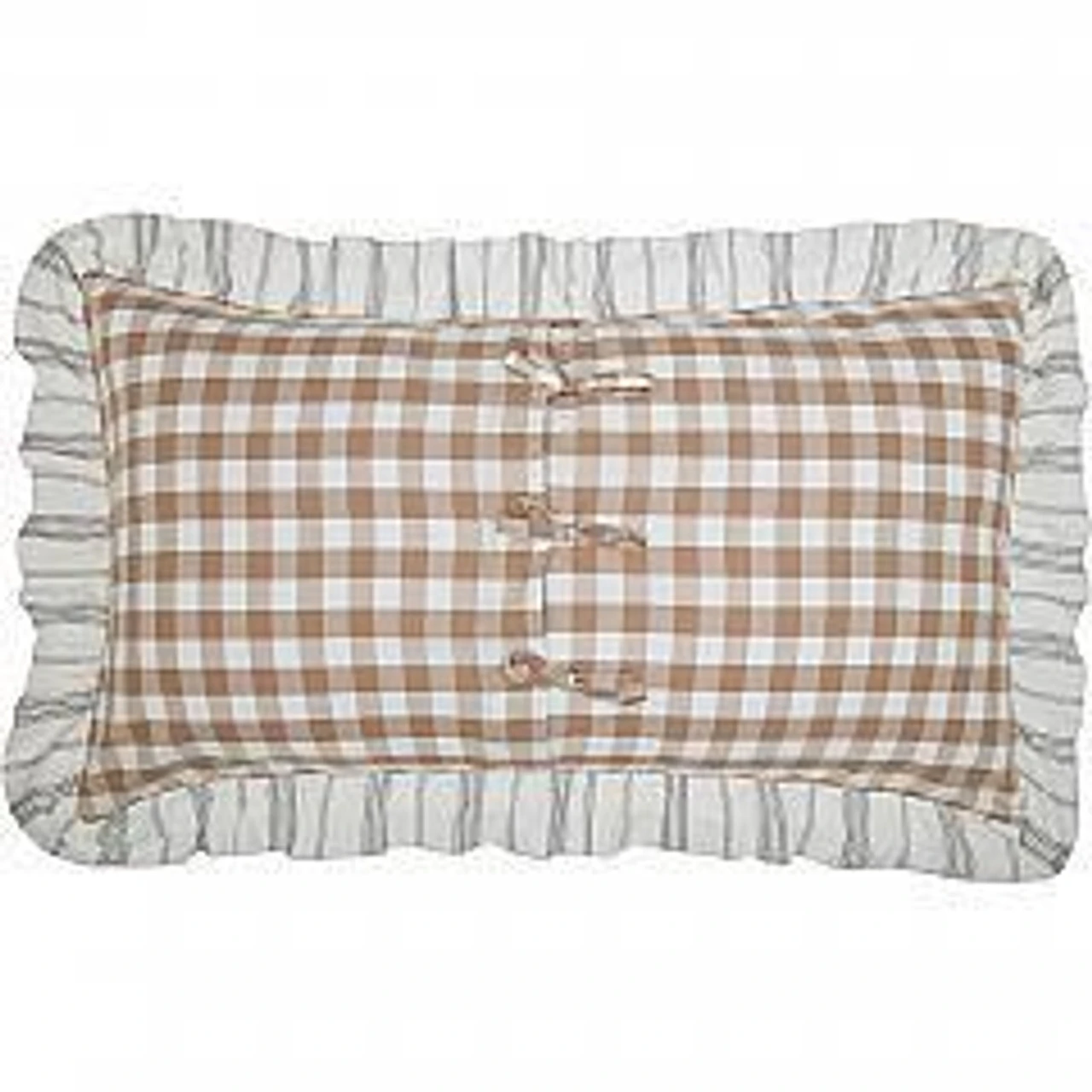 Annie Portabella Floral Ruffled Pillow Sham - King 2 Annie Portabella Floral Ruffled Pillow Sham - King - Image 2