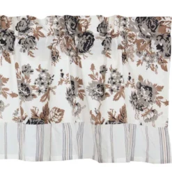 Annie Portabella Floral Ruffled Valance - 60x16