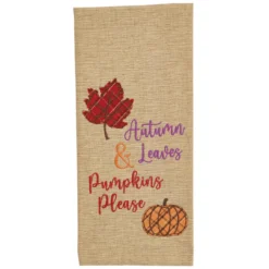 Autumn Leaves Dishtowels - Set Of 2