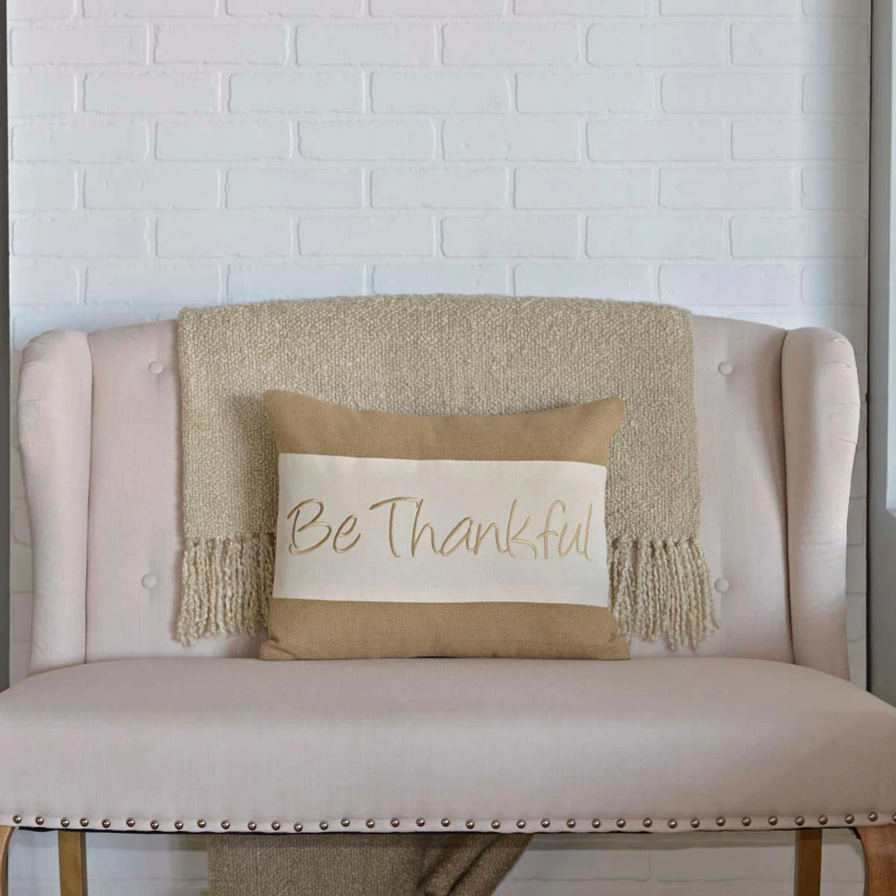 Be Thankful Pillow - 14x18 2 Be Thankful Pillow - 14x18 - Image 2