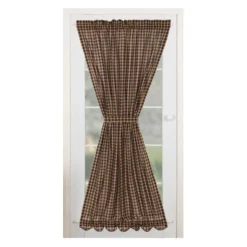 Black Check Door Panel - 40x72