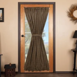 Black Check Door Panel - 40x72 -Beautiful Decoration Black Check Door Panel 40x72 840528179044 image3 47881.1684272458