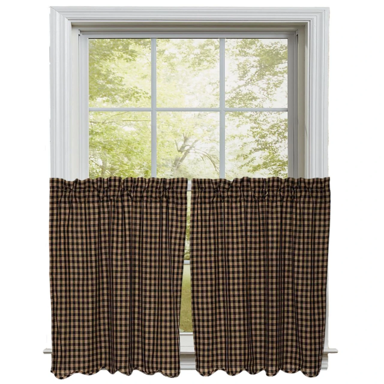 Black Check Tiers - 72x36 1 Black Check Tiers - 72x36