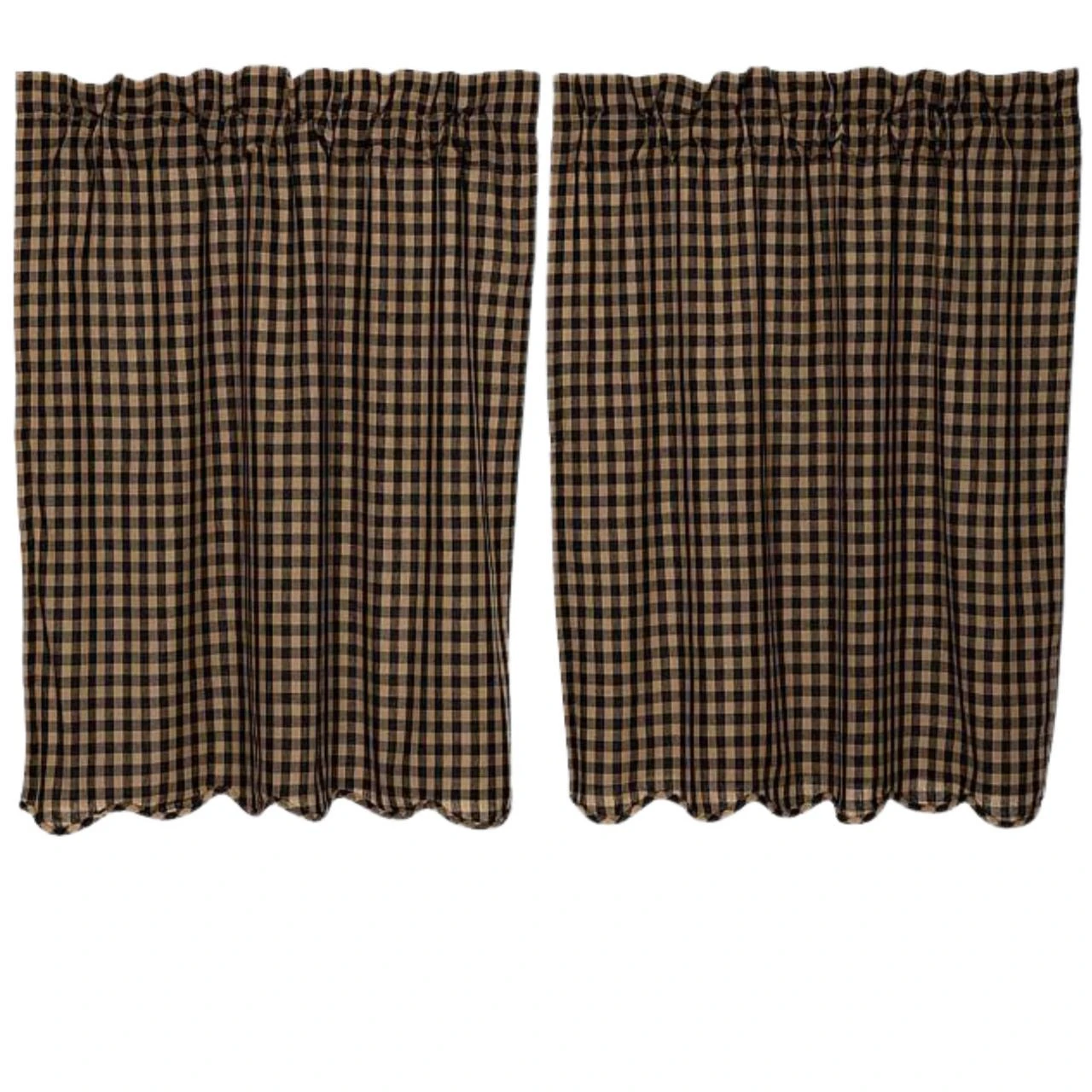 Black Check Tiers - 72x36 2 Black Check Tiers - 72x36 - Image 2
