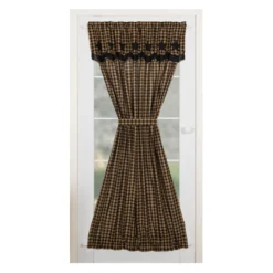 Black Star Door Panel With Valance - 40x72