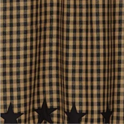 Black Star Door Panel With Valance - 40x72 -Beautiful Decoration Black Star Door Panel With Valance 40x72 840528179082 image4 58793.1684192322