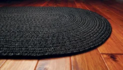 Black Ultradurable Braided Rugs -Beautiful Decoration Black Ultradurable Braided Rugs 40000025326 image4 06454.1681981914