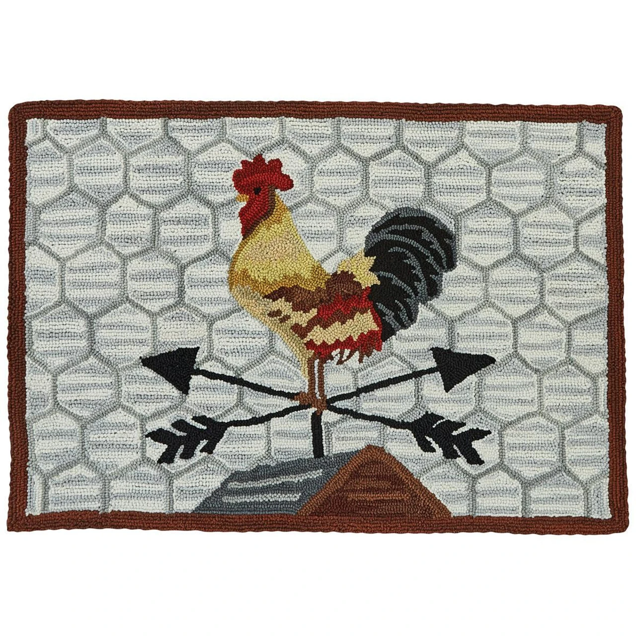 Break Of Day Hooked Rug - 2x3 1 Break Of Day Hooked Rug - 2x3