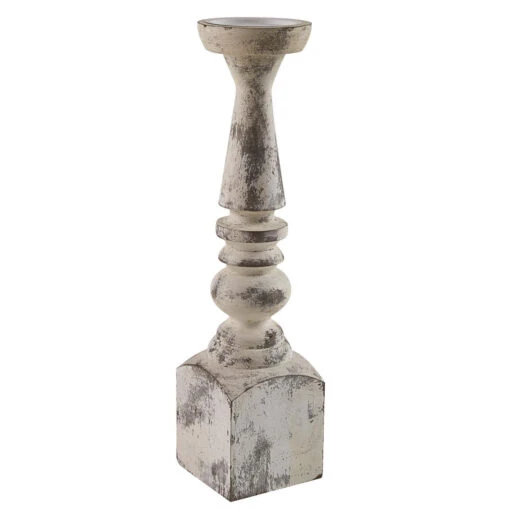 Brighton Wood Candle Holder - Whitewashed 18" 1 Brighton Wood Candle Holder - Whitewashed 18" -Beautiful Decoration Brighton Wood Candle Holder Whitewashed 18 762242011106 image1 53914.1689071219