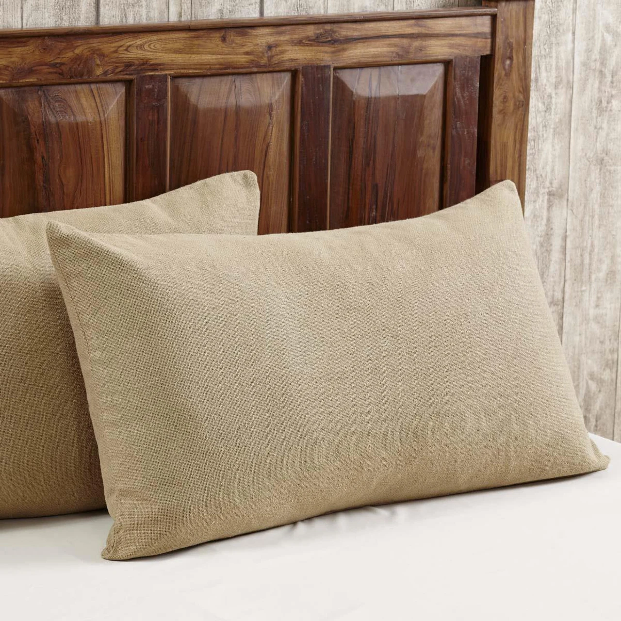 Burlap Natural Pillow Sham - King 3 Burlap Natural Pillow Sham - King - Image 3