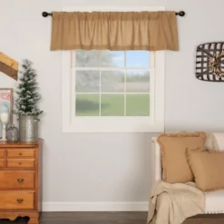 Burlap Primitive Natural VHC Valance - 72x16 -Beautiful Decoration Burlap Primitive Natural VHC Valance 72x16 841985000629 image3 73482.1689039113
