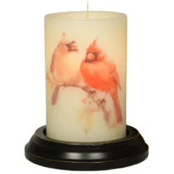 Candle Sleeve - Fall Cardinal Pair Vanilla