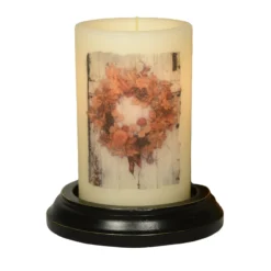 Candle Sleeve - Fall Wreath