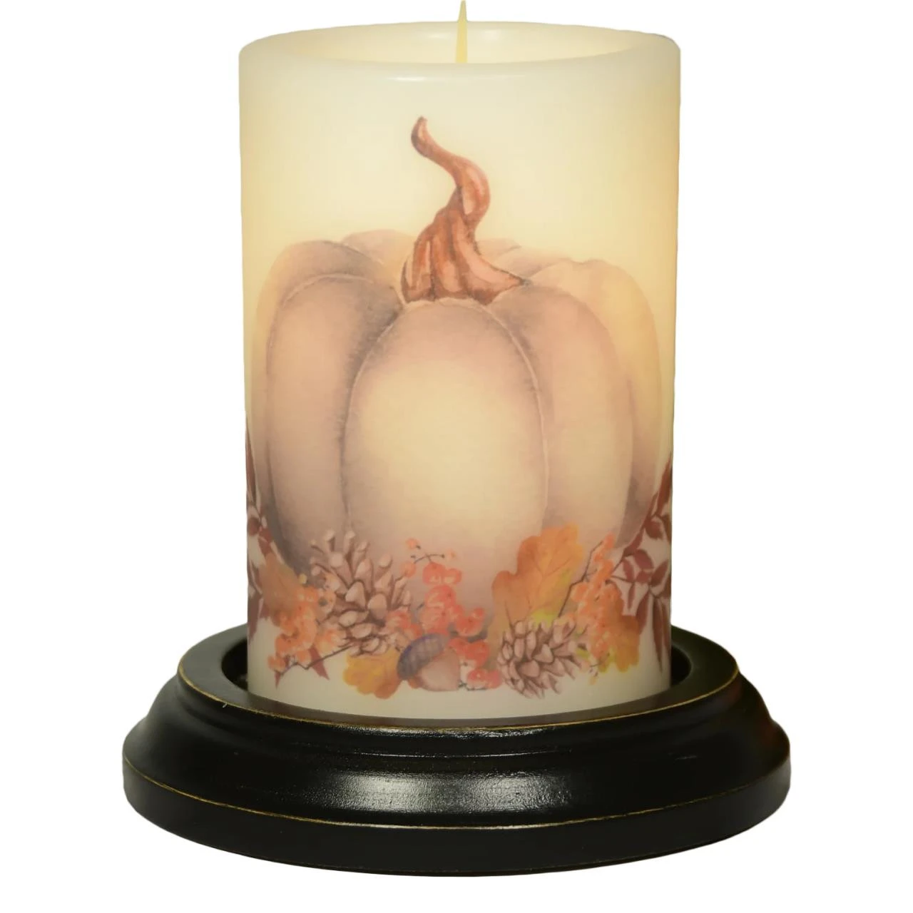 Candle Sleeve - Gray Fall Pumpkin 1 Candle Sleeve - Gray Fall Pumpkin
