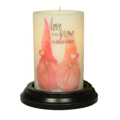 Candle Sleeve - Gumdrop Valentine Gnome