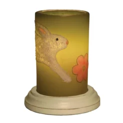 Candle Sleeve - Leaping Rabbit Green