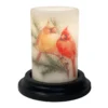 Candle Sleeve - Pine Cardinal Pair