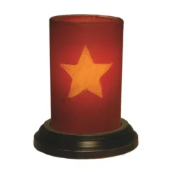 Candle Sleeve - Primitive Star Cranberry