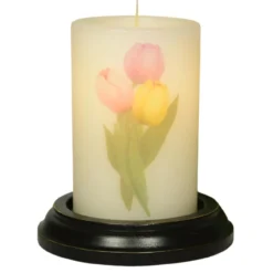 Candle Sleeve - Tulip Bundle Trio Vanilla
