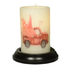 Candle Sleeve - Valentine Gnome Truck Vanilla