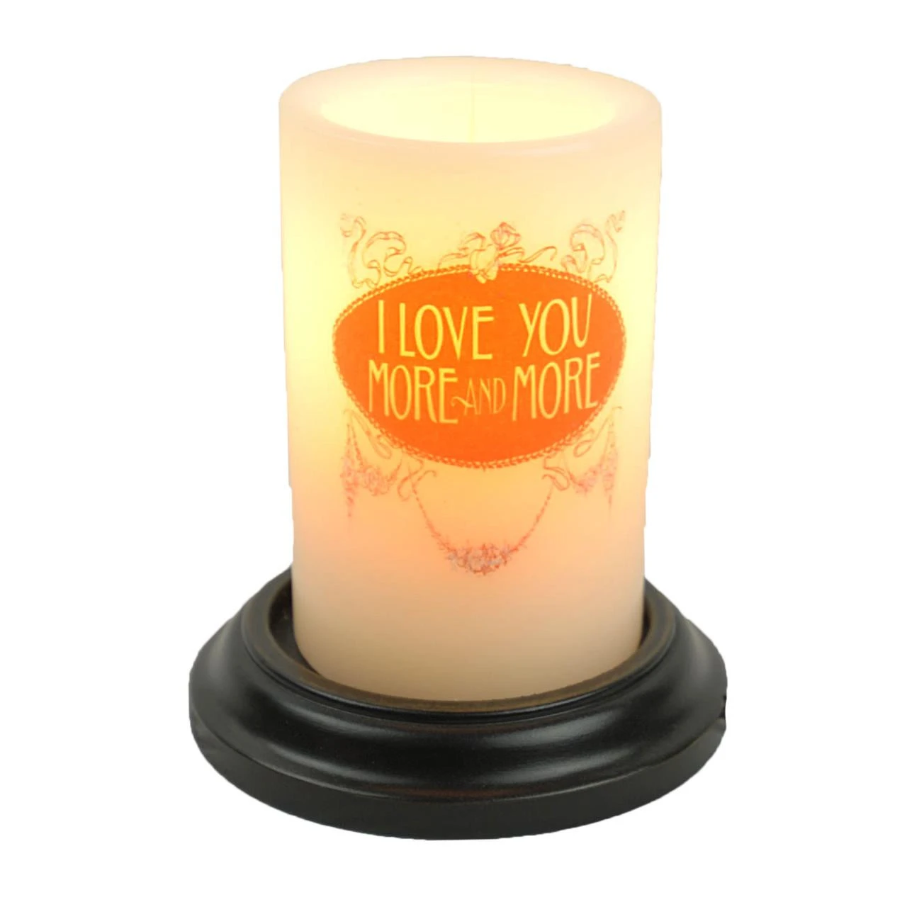 Candle Sleeve - Valentine I Love You More And More 1 Candle Sleeve - Valentine I Love You More And More