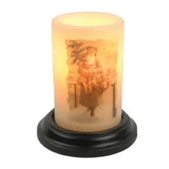Candle Sleeve - Vintage Print Swedish Santa