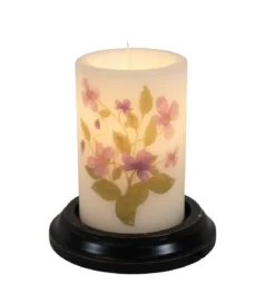 Candle Sleeve - Watercolor Violet Bouquet