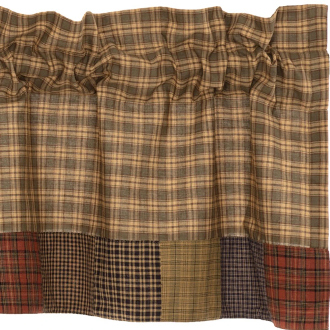 Cedar Ridge Valance - Block Border 72x16 1 Cedar Ridge Valance - Block Border 72x16