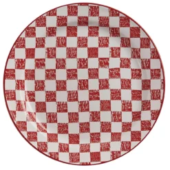Chicken Coop Dinner Plate - Check Set Of 4