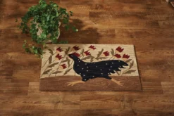 Chicken Run Hooked Rug 24x36