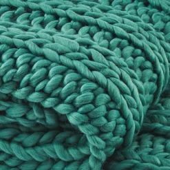 Chunky Ribbed Knit Throw - Alpine 5 Chunky Ribbed Knit Throw - Alpine -Beautiful Decoration Chunky Ribbed Knit Throw Alpine 762242033061 image3 84524.1667560209