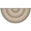 Cobblestone Jute Half Circle Rug