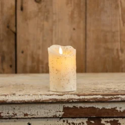 Cream Timer Candle - 5" Pillar
