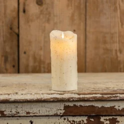 Cream Timer Candle - 7" Pillar