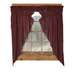 Cumberland By VHC Prairie Gathered Curtains - 72x63