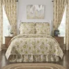 Dorset Gold Floral Quilt