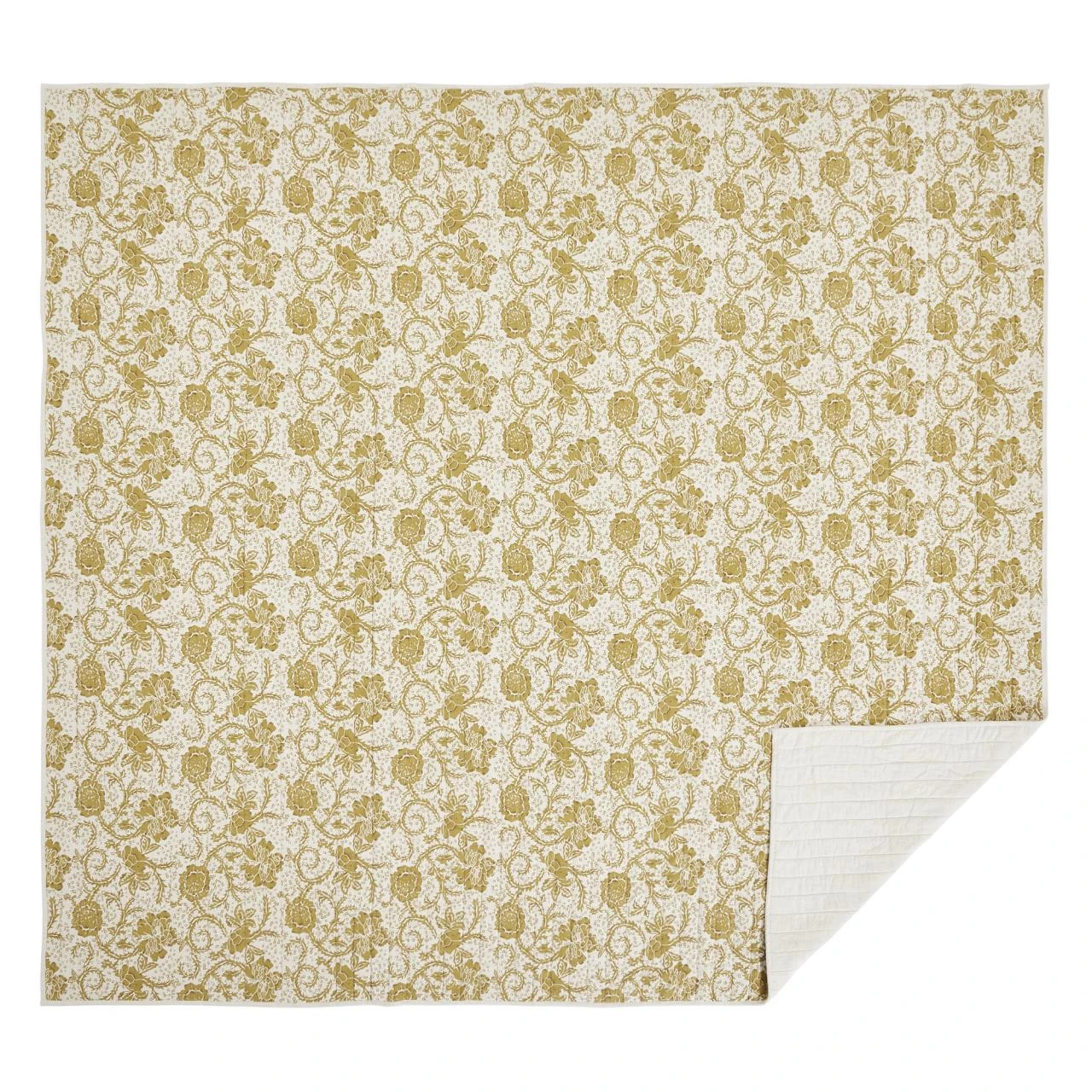 Dorset Gold Floral Quilt 3 Dorset Gold Floral Quilt - Image 3