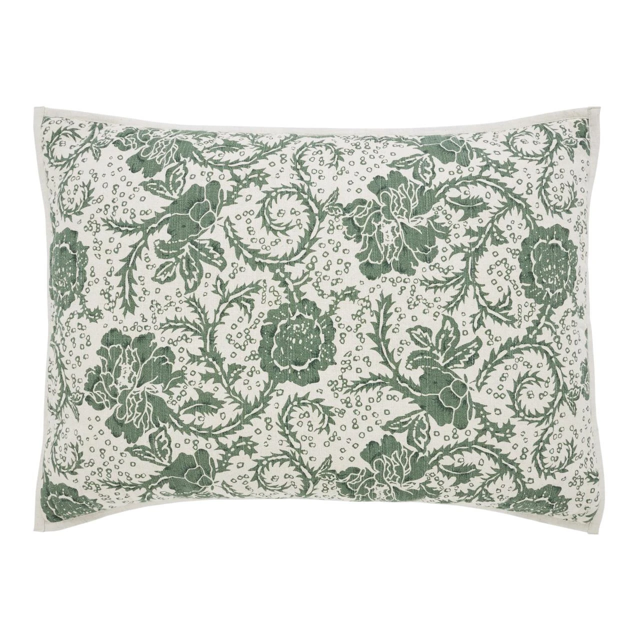 Dorset Green Floral Pillow Sham - Standard 1 Dorset Green Floral Pillow Sham - Standard