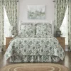 Dorset Green Floral Quilt