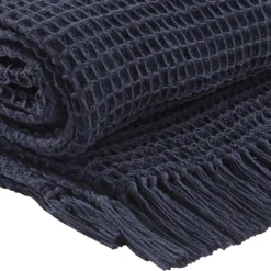 Ellery Throw Navy - 50x60 -Beautiful Decoration Ellery Throw Navy 50x60 762242051737 image3 29716.1683278859