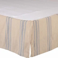 Beautiful Decoration -Beautiful Decoration Farmer s Market Grain Sack Stripe Bed Skirt 840528194078 image2 94557.1634895242
